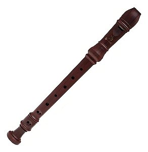 Flauta Giannini Soprano Barroca Gfd314b Cor Marrom