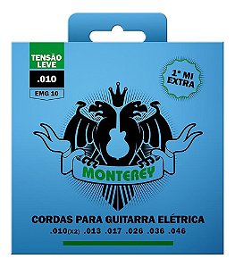 Jogo De Cordas Para Guitarra Monterey By Solez 010 Com Nota