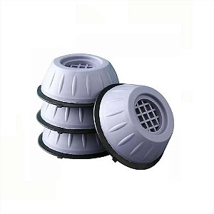 Kit 4 Pés Nivelador Anti Vibração Maquina De Lavar