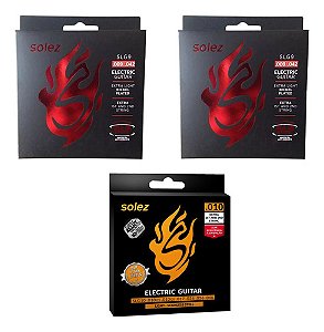 Kit Encordoamento Solez Guitarra 2 09 E 1 010
