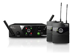 Mini Transmissor Akg Duplo Para Instrumento Ems 40