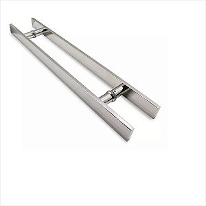 Puxador Powerfer 80cm Aco Inox Barra Chata Porta Pivotante