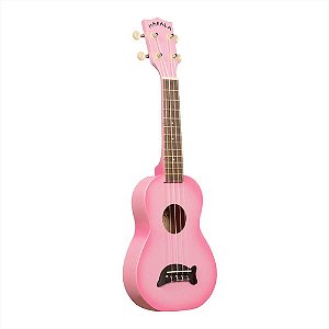 Ukulele Kala Soprano Dolphin Acustico Pink