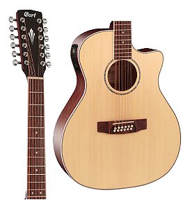 Violao Cort Eletroacustico (12 Cordas De Aco) Ref.ga Medx12