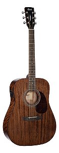 Violão Folk Elétrico Fishman Cort Earth60mf Op Mahogany Cor Marrom Material Do Diapasão Mogno Orientação Da Mão Destro
