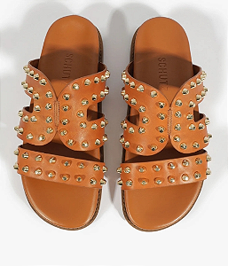 Schutz 593-Sandalia Salto Medio S 21564 0310 0002 70-Caramelo