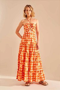 Oh,Boy! 705-Vestido Longo 02040003 23-Laranja
