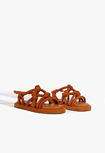 Schutz 994-Sandalia Salto Baixo S 22269 0002 0004 70-Caramelo