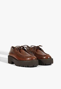 Schutz 1018-Calcado Fechado Salto Baixo S 22331 0004 0001 26-Marrom