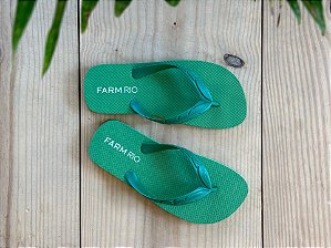 1897-Schutz/Farm 301-Chinelo Fem. J 10088 0022 0005 1214-Verde Folha