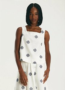 Cantão 936-Regata Linho 537781 413-Off White