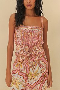 Farm 595-Regata Fem Tecido 338248 1308-Rosa/Creme