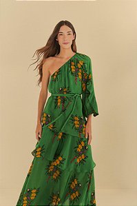 Farm 705-Vestido Longo 339862 1214-Verde Folha