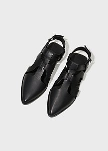 Sapatilha Slingback Couro Preta – Osklen