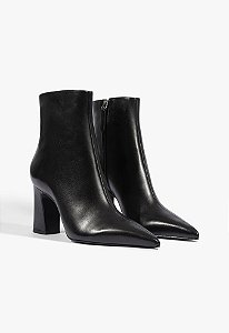 Bota Dressy Salto Bloco Couro - Schutz