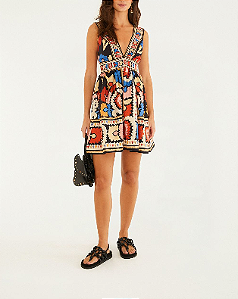 Vestido Curto Antuérpia - Farm