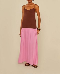 Vestido Longo Bicolor - Oh,Boy!