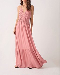 Vestido Longo Drapeado - Dress To