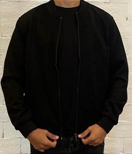 Jaqueta Bomber Suede Zip - Fargos