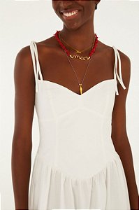 Vestido Midi Alça - Farm