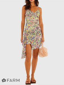 Vestido Curto Tule Brisa De Flor - Farm