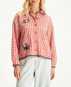 Camisa Vichy Bordado - Cantão