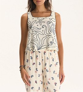 Blusa Bordado Oceano - Cantão