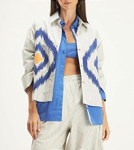 Camisa Bordado Boho Navy - Cantão