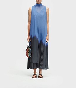 Vestido Plissado Blurred - Osklen