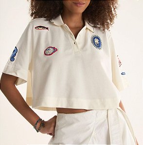 Blusa Polo Piquet Bordada - Cantão