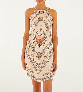 Vestido Curto Flor Do Deserto - Farm