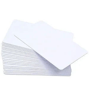 Cartão PVC Branco Para Crachá 100 un