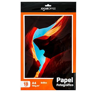 PAPEL FOTO BRILHO A4 180GM2 JACR OFFICE