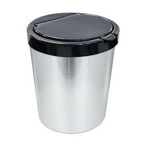 Lixeira Para Escritório 10L  Inox Com Tampa Arqplast 25670