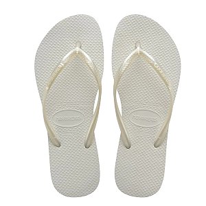 Chinelos Havaianas Slim 33/34 Branco