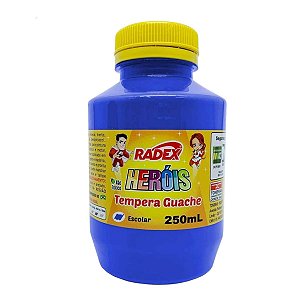Tinta Guache Escolar Azul 250ml Heróis 2567