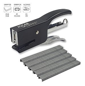 Grampeador Alicate 25 Folhas Com 1.000 Grampos Leonora