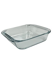 Assadeira Vidro Borossilicato Quadrada 1800Ml Eco24095