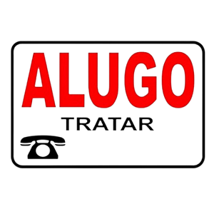 Placa Sinalização Alugo
