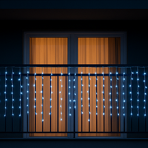 PISCA PISCA CASCATA USO MISTO 400 LEDS BRANCO BIVOLT 6W 10 METROS FIO VERDE GLOBALBR 34008