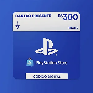 R$300 PlayStation Store - Cartão Presente 12 Digitos