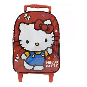 Mochila De Rodinhas M Infantil Escolar Hello Kitty Xeryus