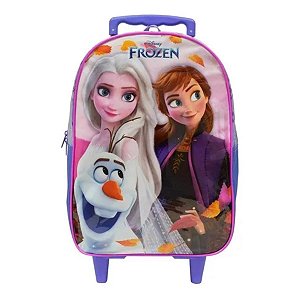 Mochila De Rodinhas M Infantil Frozen Anna E Elsa Disney
