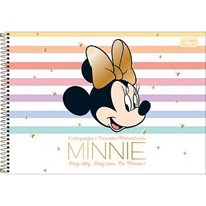 CADERNO CARTOGRAFIA MINNIE 80F TILIBRA