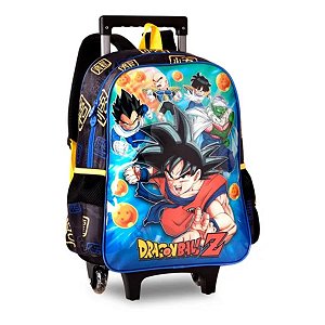 Mochila De Rodinhas Infantil Escolar Dragon Ball Super Goku