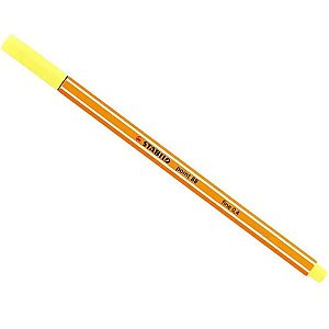 CANETA STABILO POINT 0.4 AMARELO LIMAO