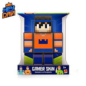 Kit Boneco Mel E Melzinha 25cm - Minecraft Gamers Original