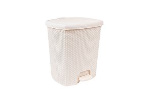 LIXEIRA RISCHIOTO RATTAN 7,5L AREIA