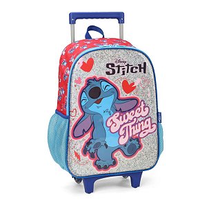 Mochila De Rodinhas G Infantil Escolar Lilo & Stitch Disney