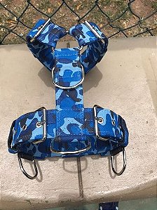 Peitoral Camuflado Azul